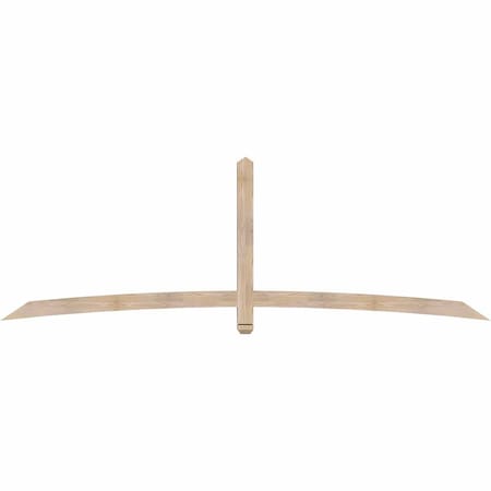 Ekena Millwork Bellingham Smooth Timber Gable Bracket, Douglas Fir, 108"W x 36"H x 3 1/2"D x 3 1/2"F, 8/12 Pitch GBW108X36X0404BEL00SDF